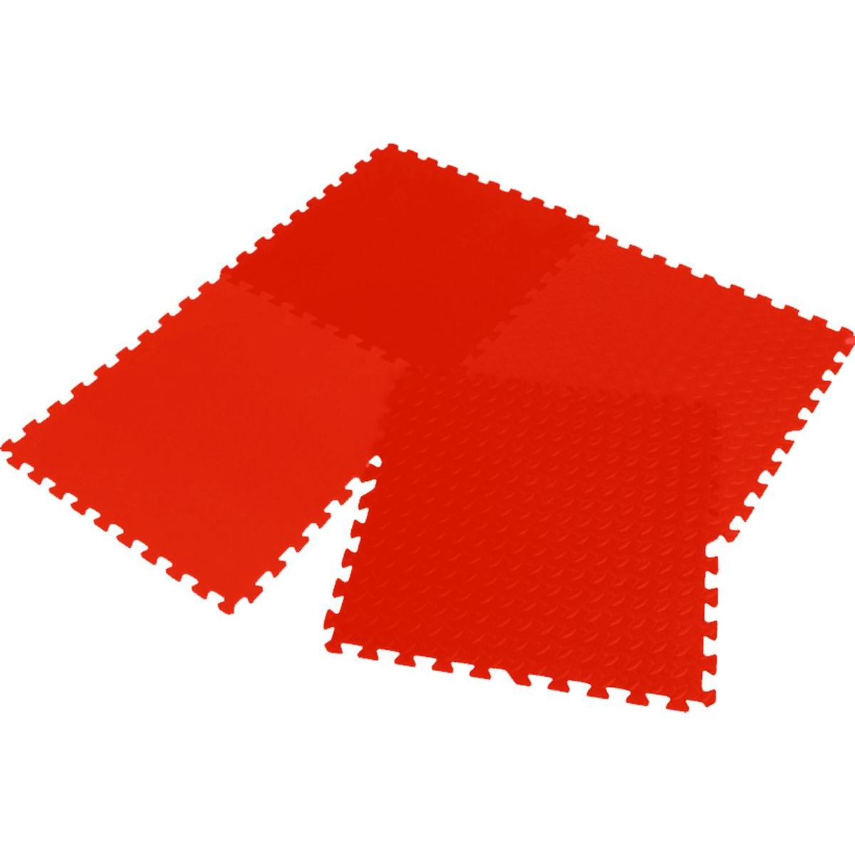 EVA putu puzļu paklājiņš 60x60 komplekts 4 gab. 12 mm ENERO sarkans