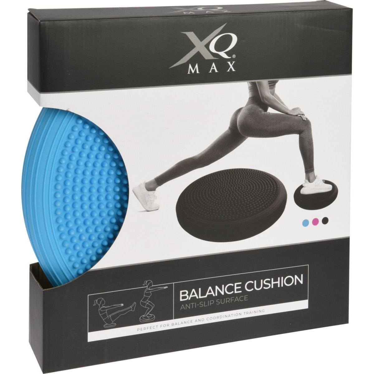 DISKU SENSOMOTORA SPILVENS AR SŪKNI 33CM BLUE XQMAX