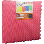 EVA putu puzļu paklājiņš 60x60 komplekts 4 gab. 12 mm ENERO sarkans