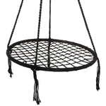 Stārķa ligzdas dārza šūpuļtīkls 80 cm melns