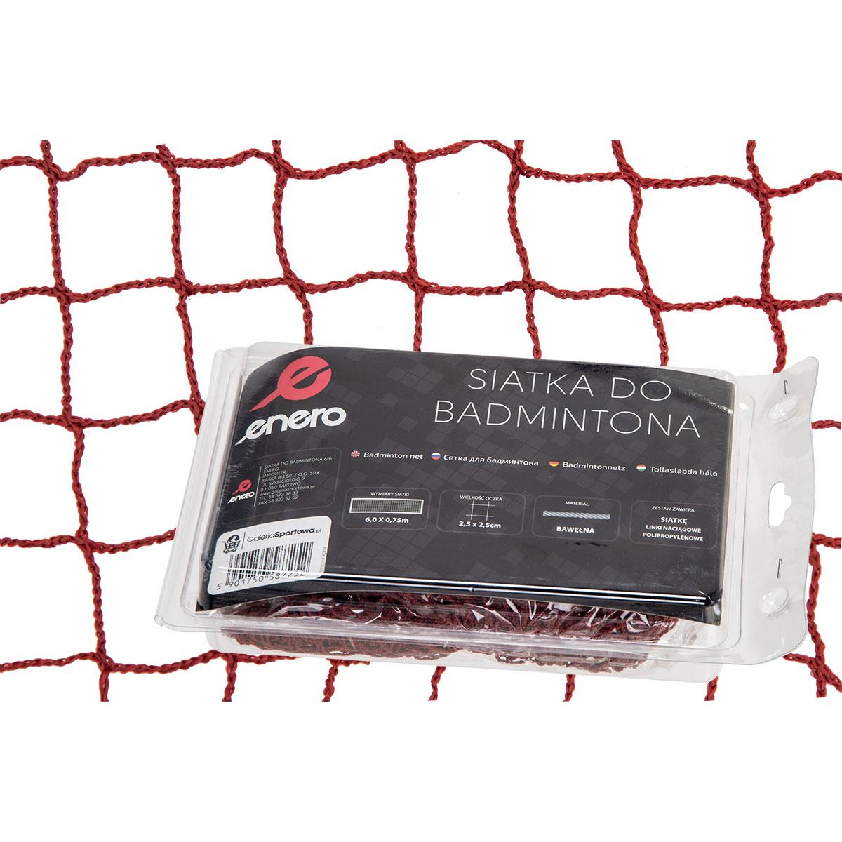 Badmintona tīkls 6x0.75M ENERO