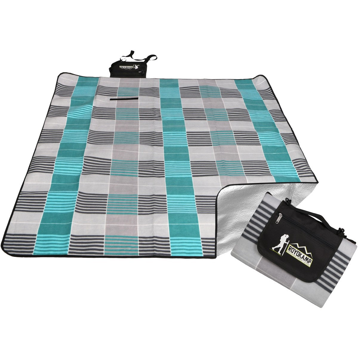 Pludmales un piknika sega 170x150cm ar alumīnija pārklājumu