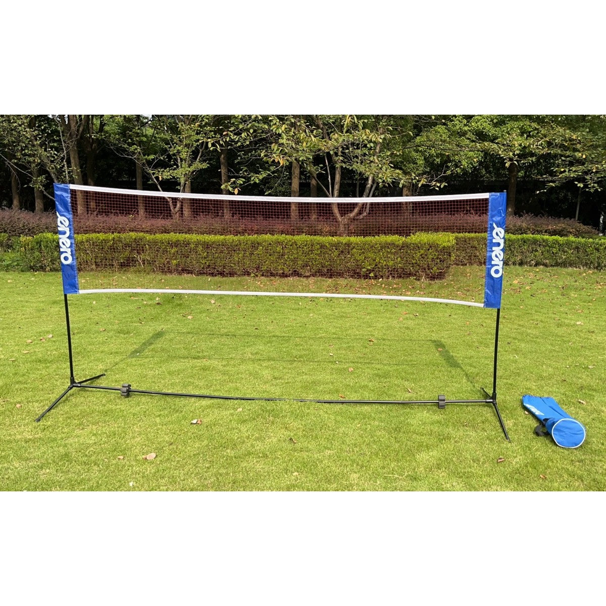 Regulējams komplekts badmintonam, tenisam un volejbolam 3in1 tīkls 310x76 cm