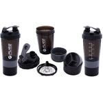 BIDON FITNESS ŠEIKERIS 500ML MELNS PELĒKS PURE 2 IMPROVE