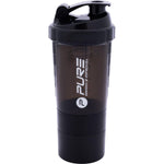BIDON FITNESS ŠEIKERIS 500ML MELNS PURE 2 IMPROVE