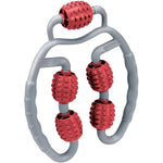 UMBRO fitnesa rullis ar 5 ruļļiem, sarkans
