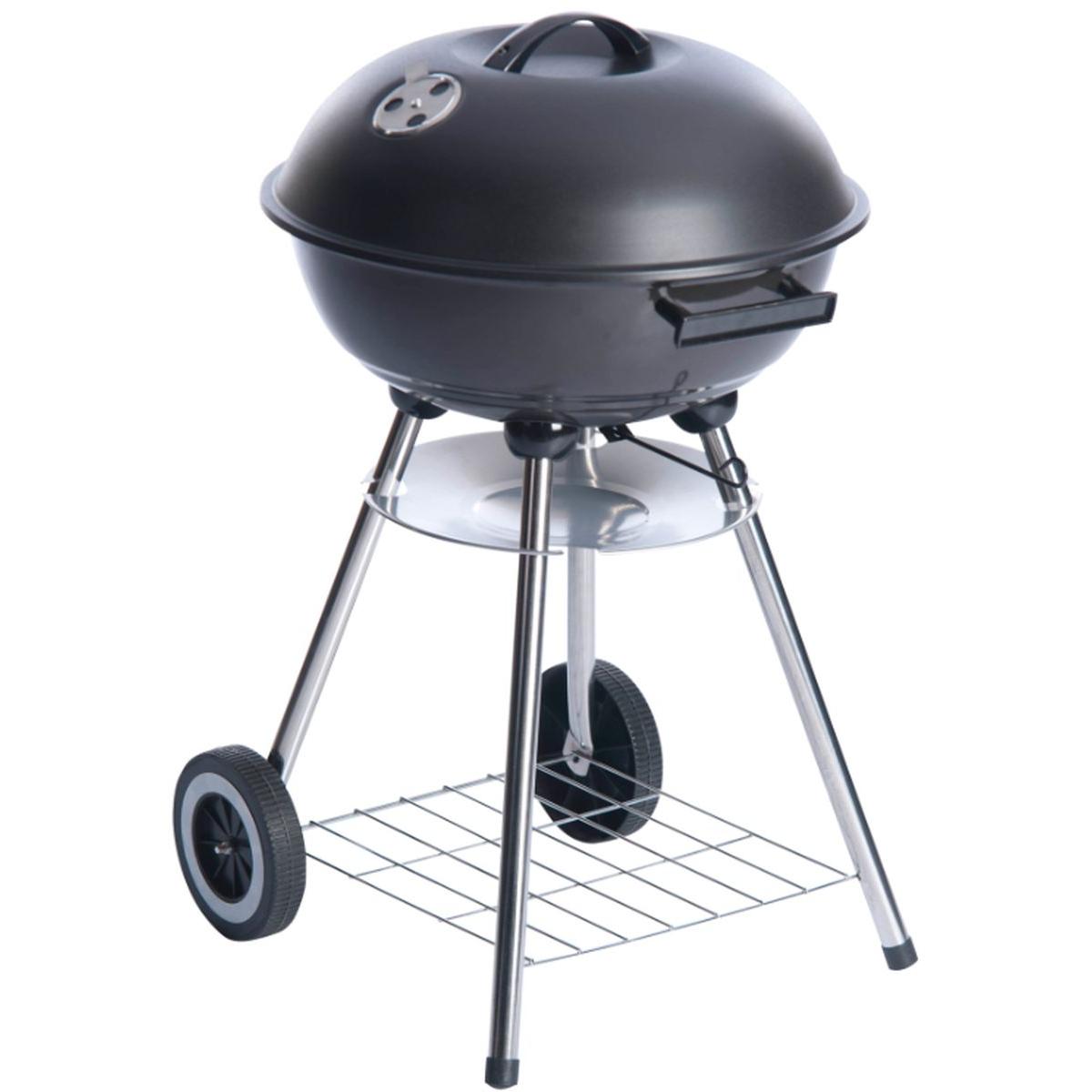 REX sfērisks DĀRZA GRILS, TĒRAUDS, DIOMETERS 46cm, AR PELNU PLATTI