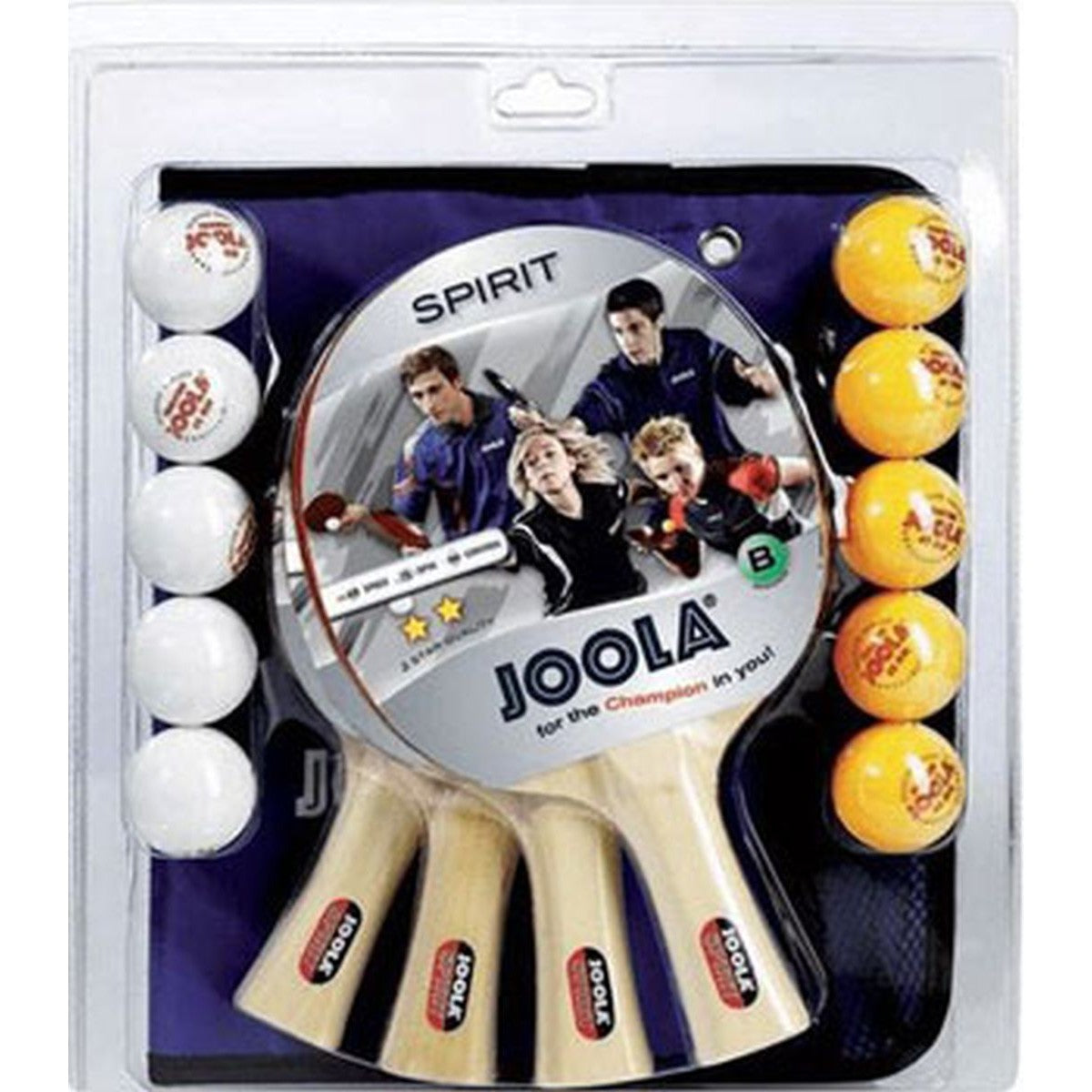 Galda tenisa komplekts JOOLA Famiilly 4 raketes 10 bumbas