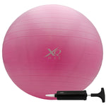 Fitnesa bumba ar pumpi XQMAX 55cm rozā