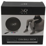 Fitnesa bumba ar pumpi XQMAX 55cm rozā