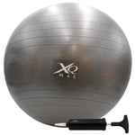 Fitnesa bumba ar pumpi XQMAX 55cm melna