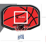 BASKETBOLA VAIROGS 110x73x3CM RIM 45CM PURE 2 IMPROVE