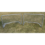 2 futbola vārtu komplekts ar tīklu 78x56x45 cm