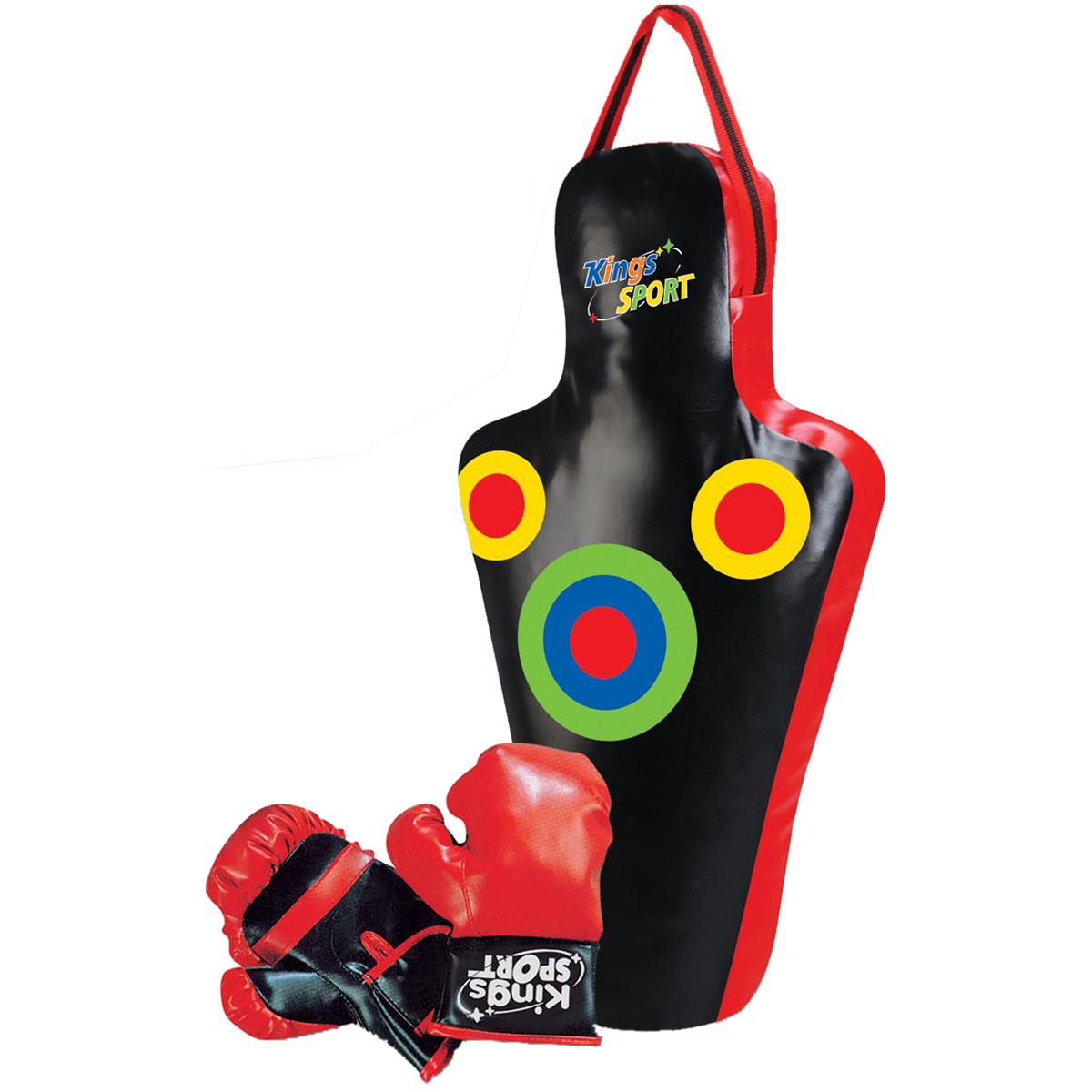 Junioru boksa komplekts Enero manekens 59.5x17x34.5cm un cimdi