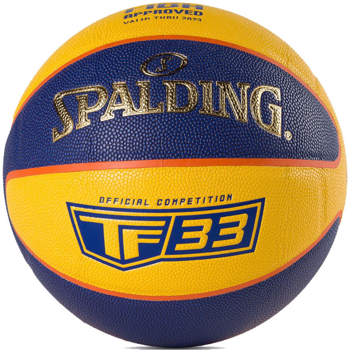 SPALDING TF-33 R.6 OFICIĀLĀS SACENSĪBU BASKETBOLA BUMBA