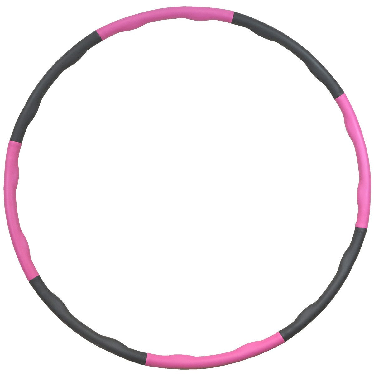 Vingrošanas riņķis Hula hop ar masāžu neoprēna 95cm Eb fit rozā-pelēks