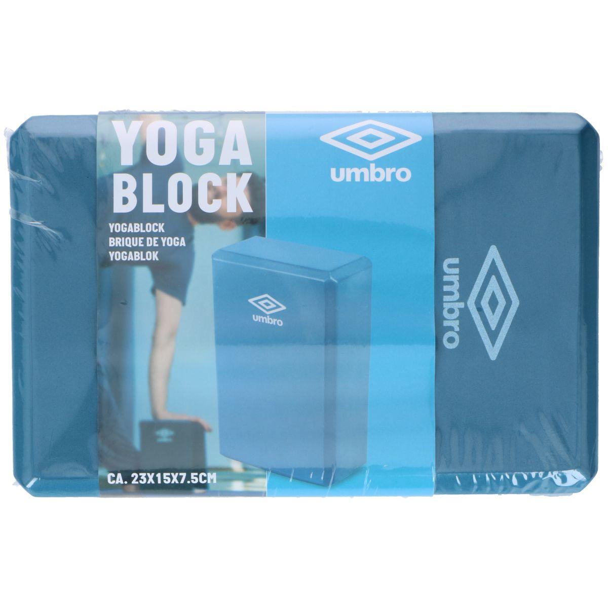 UMBRO BLOKA KUBS VINGRINĀJUMIEM JOGAI, PILATESAM, FITNESS, ZILS