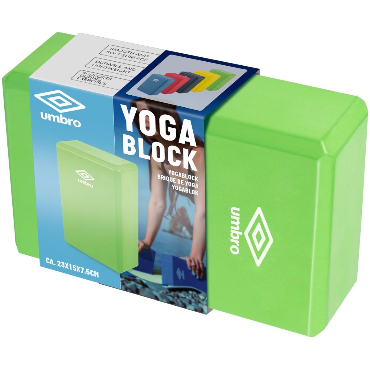UMBRO ZAĻAIS BLOKS VINGRINĀJUMIEM JOGAI PILATES FITNESS