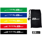 Pretestības gumiju komplekts fitness crossfit mini band 5W1 Eb fit