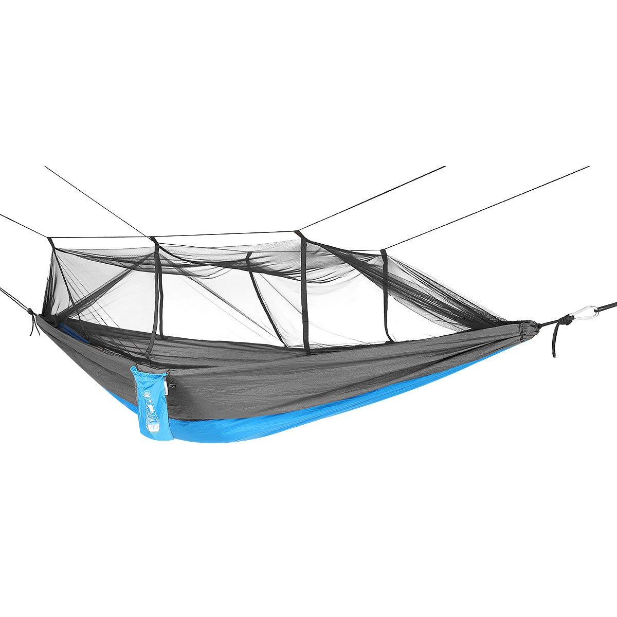 TŪRISTU ŠŪPUĻTĪKLS 2 PERSONĀM 270X140CM AR ODU TĪKLU ZILS