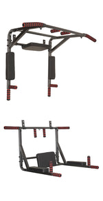Pievilkšanās stienis, atspiešanās rokturi ATLET 3 in 1 Black, up to 200kg