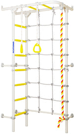 Swedish Wall Bars SANRO "S4" White-Yellow, 219,6x70,2x119cm
