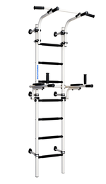 Swedish Wall Bars SANRO S10 White-Black, 222x41cm