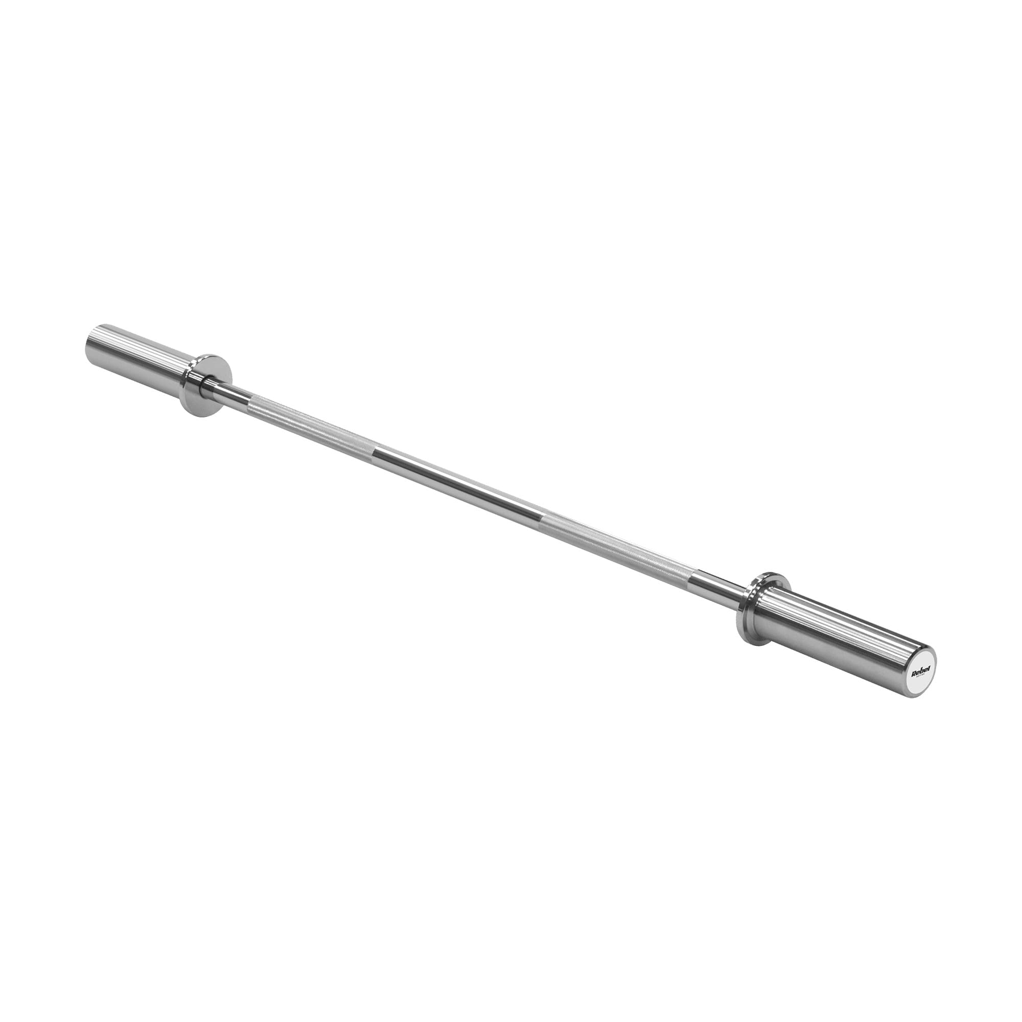Olimpiskais taisnais stienis 50 mm ar gultņiem, olimpiskais stienis ar gultņiem 120 cm 9 kg REBEL ACTIVE