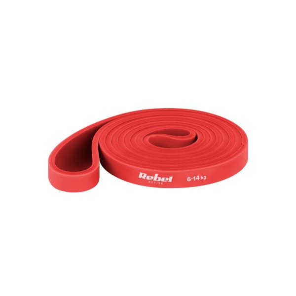 TPE vingrošanas lente - Power Band PT-2, sarkana 6-14 kg REBEL ACTIVE