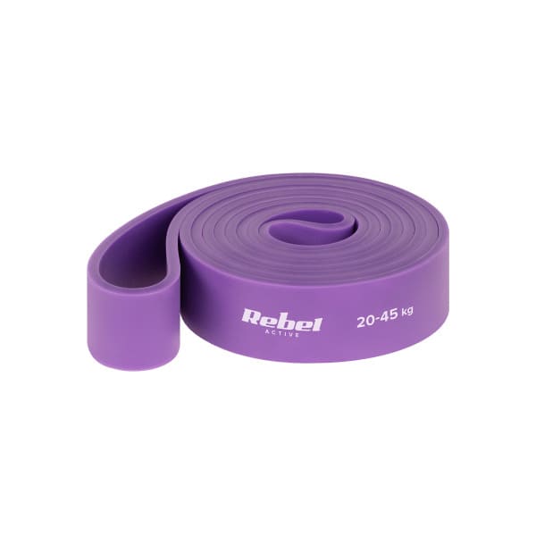 TPE vingrošanas lente - Power Band PT-4, violeta 20-45 kg REBEL ACTIVE