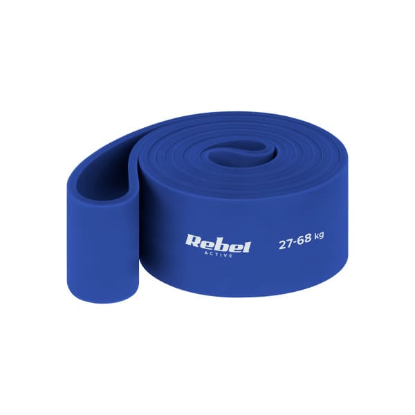 TPE vingrošanas lente - Power Band PT-6, zila 27-68 kg REBEL ACTIVE