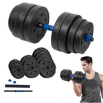 Regulējama bitumena hantele ar savienotāju 1x20kg, REBEL ACTIVE