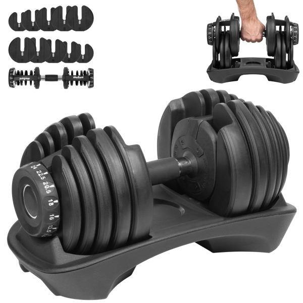 Regulējama hantele 24 kg REBEL ACTIVE