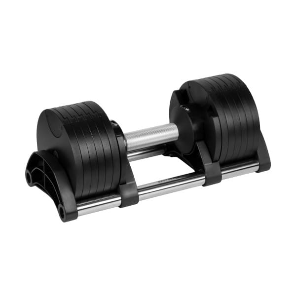 Čuguna regulējama automātiskā hantele 24 kg, 2 kg solis, REBEL ACTIVE (1 gab.)