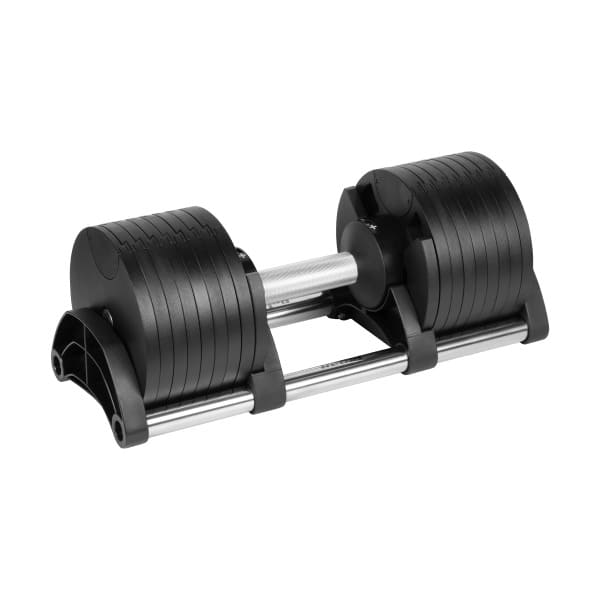 Čuguna regulējama automātiskā hantele 36 kg, 2 kg solis, REBEL ACTIVE (1 gab.)
