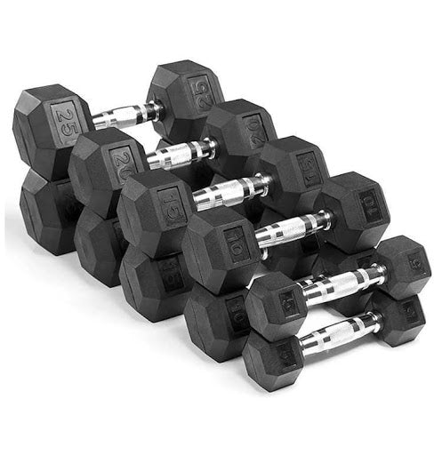 Sešstūra hanteles komplekts 2x1-40kg