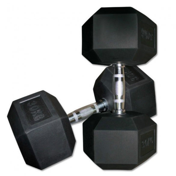 Sešstūra hantele 30 kg (1 gab.)
