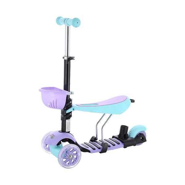 Skrejritenis HLB07 4in1 BLACK-MINT-PURPLE NILS FUN