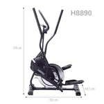 Magnētiskais eliptiskais trenažieris H8890 8KG HMS