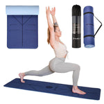 Jogas paklājiņš YM10 YOGA MAT TPE DARK BLUE HMS