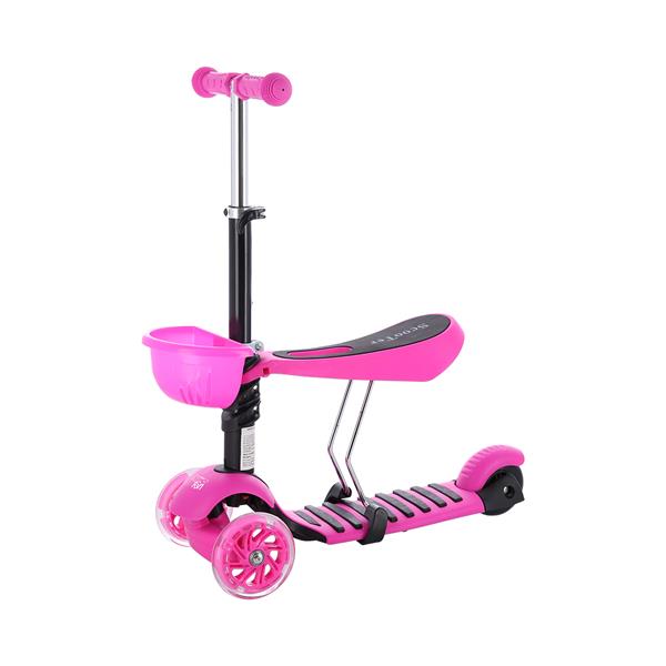 Skrejritenis HLB08 3in1 PINK NILS FUN