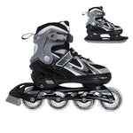 Skrituļslidas/ Slidas NH18188 A 2IN1 GREY SIZE L(39-43)