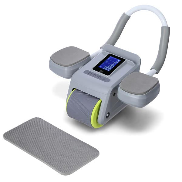 AUTOMĀTISKAIS VĒDERA MUSKUĻU VINGRINĀJUMA RATENIS KA08 GRAY AB WHEEL FOR EXERCISING ABS MUSCLES HMS