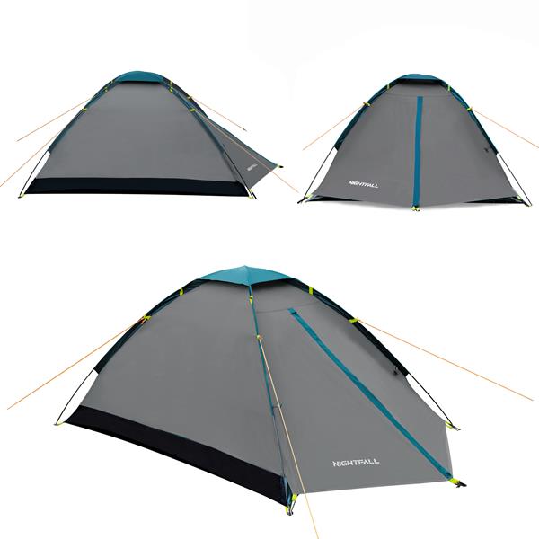 Telts NC6033 CAMPING TENTGRAY- BLUE GRAY NIGHTFALL NILS CAMP