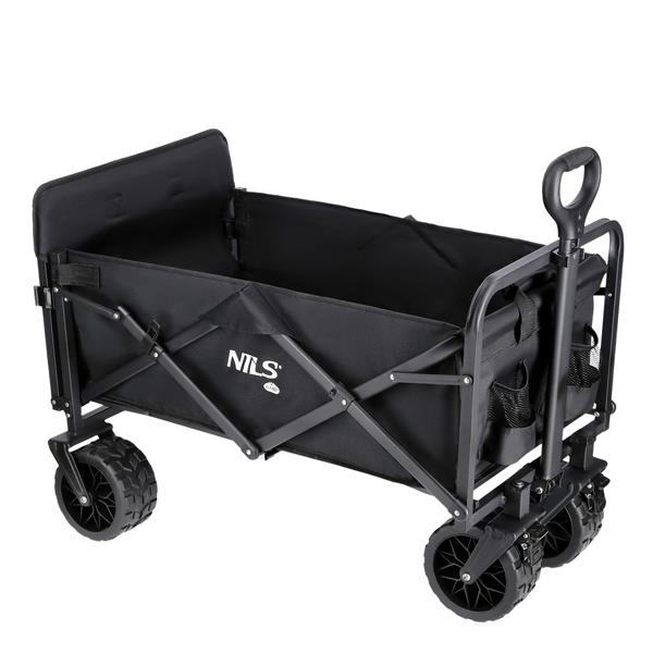 Saliekamie ratiņi NC1608 FOLDING WAGON BLACK NILS CAMP