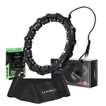 HULA HOP HHW11 BLACK KOMPLEKTS AR KROGĀM UN SVARU + BR163 BLACK PLUS IZMĒRA HMS JOSTA