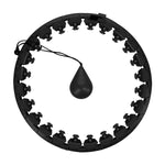 Vingrošanas aplis ar atsvaru OHA01 HULA HOOP BLACK WITH MASSAGE POINTS AND WEIGHT ONE FITNESS