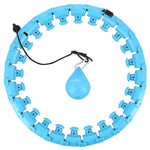 Vingrošanas aplis HHW01 BLUE HULA HOOP WITH WEIGHT HMS