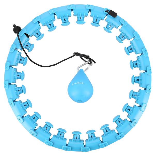 Vingrošanas aplis HHW01 BLUE HULA HOOP WITH WEIGHT HMS