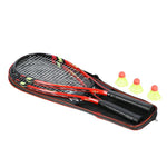 Komplekts NRS001 CROSSMINTON SET 2 ROCKETS SHUTTLECOCKS RED COVER NILS